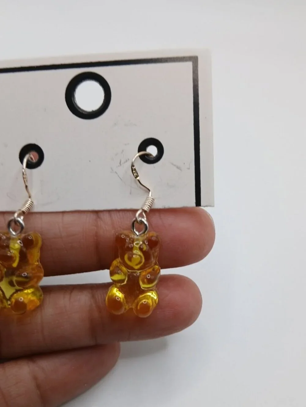 Yellow Gummy Bear Earrings